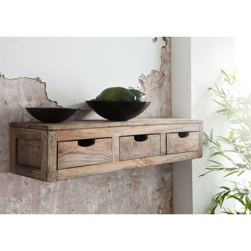 Nature Rosewood Solid Wood Floating Shelf