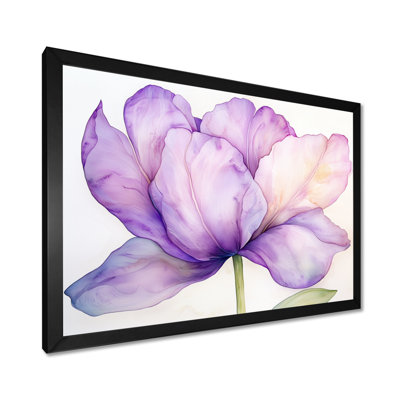 Fleur d'été de tulipe mauve III - impression murale de tulipes