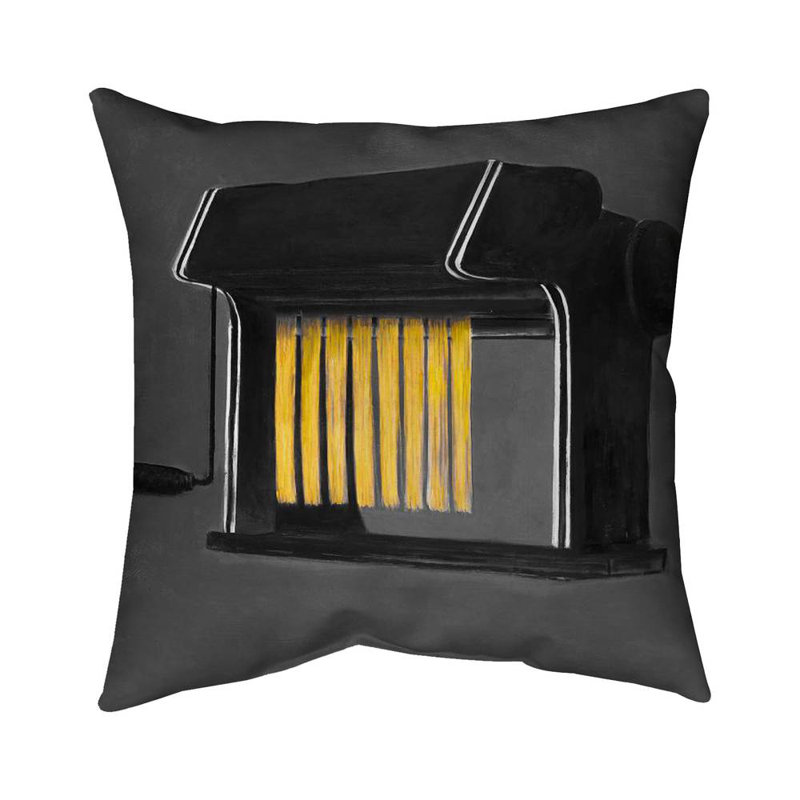 Fresh pasta machine - 16"x16" Throw pillow - Poly twill - Print on demand