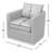 Azib 29'' Wide Genuine Leather Top Grain Leather Swivel Armchair-439389310