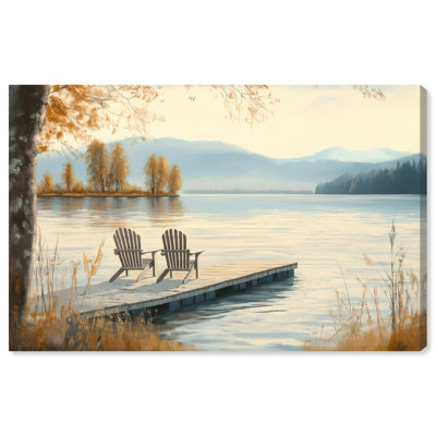 Lake of Dreams Canvas Cottage Landscapes by Art Remedy