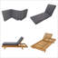 Chaise longue inclinable 79 po avec coussin triple pliable 79 po-2088598107