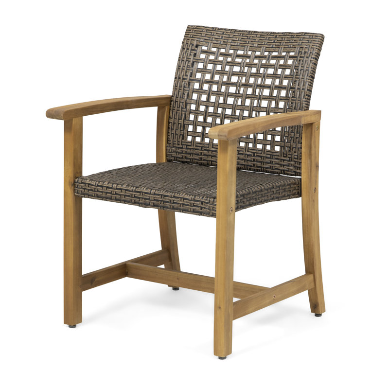 Chaise de patio Sandiacre, Teck / mélange moka