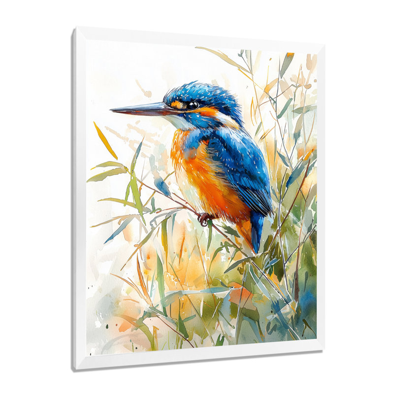Clarke - Animals Wall Art, 32" H x 16" W, Single Picture Framed Print, White