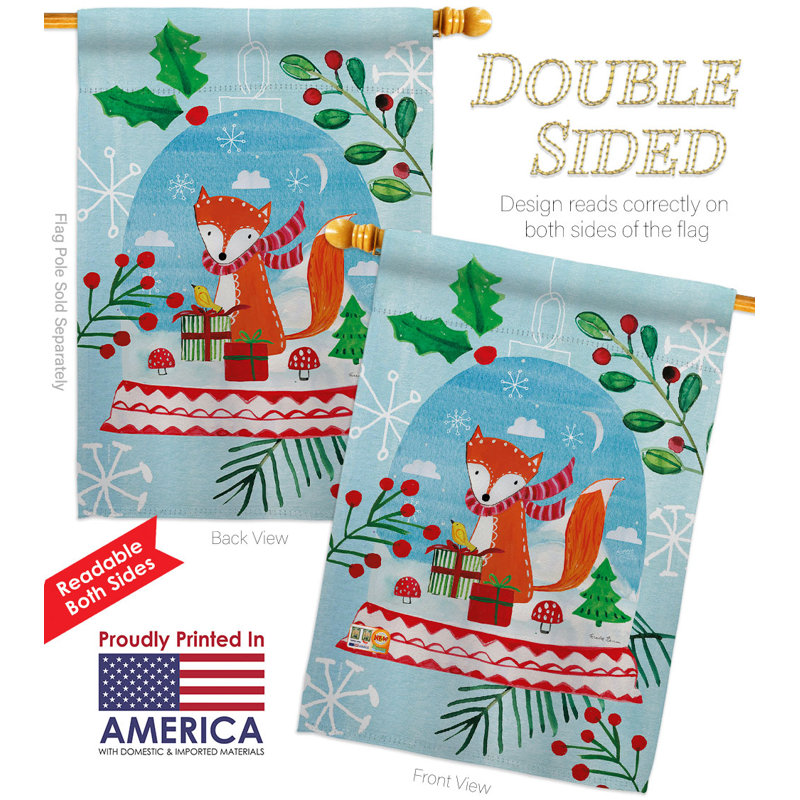 Drapeau de maison à 2 côtés en polyester / mélange de polyester 40 x 28 po