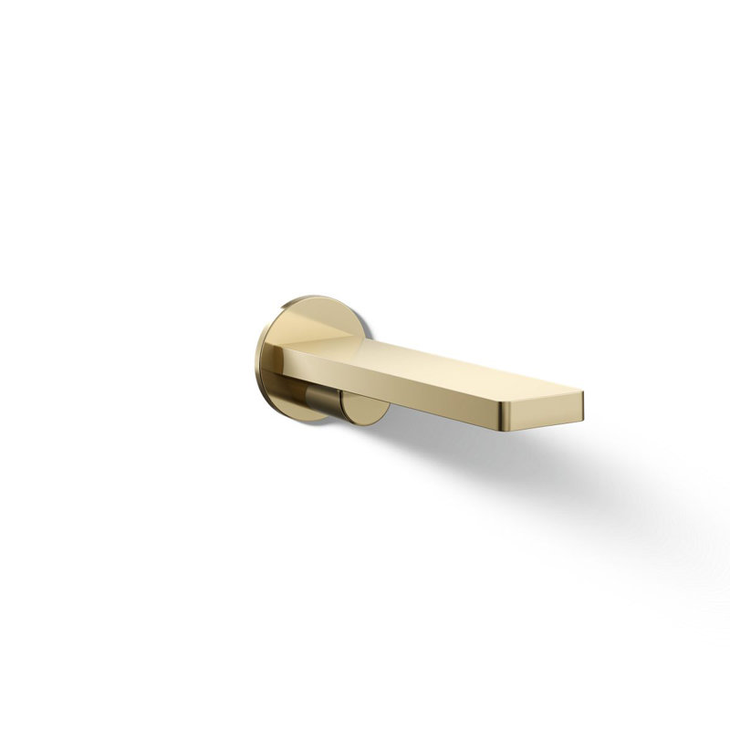 Composed® Wall-Mount Tub Spout, Vibrant French Gold
