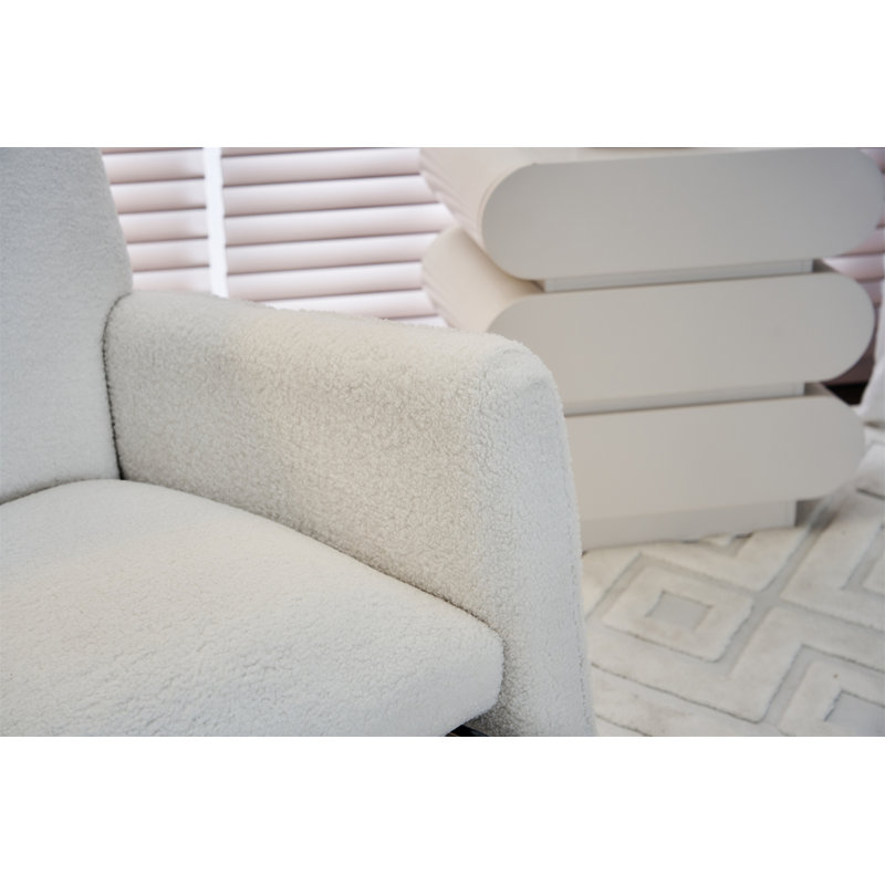 Chaise berçante Teddy, Ivoire ivoire