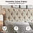 Winston Porter Fabric Upholstered Bed Frame with Adjustable Headboard-1021784462-1021784452