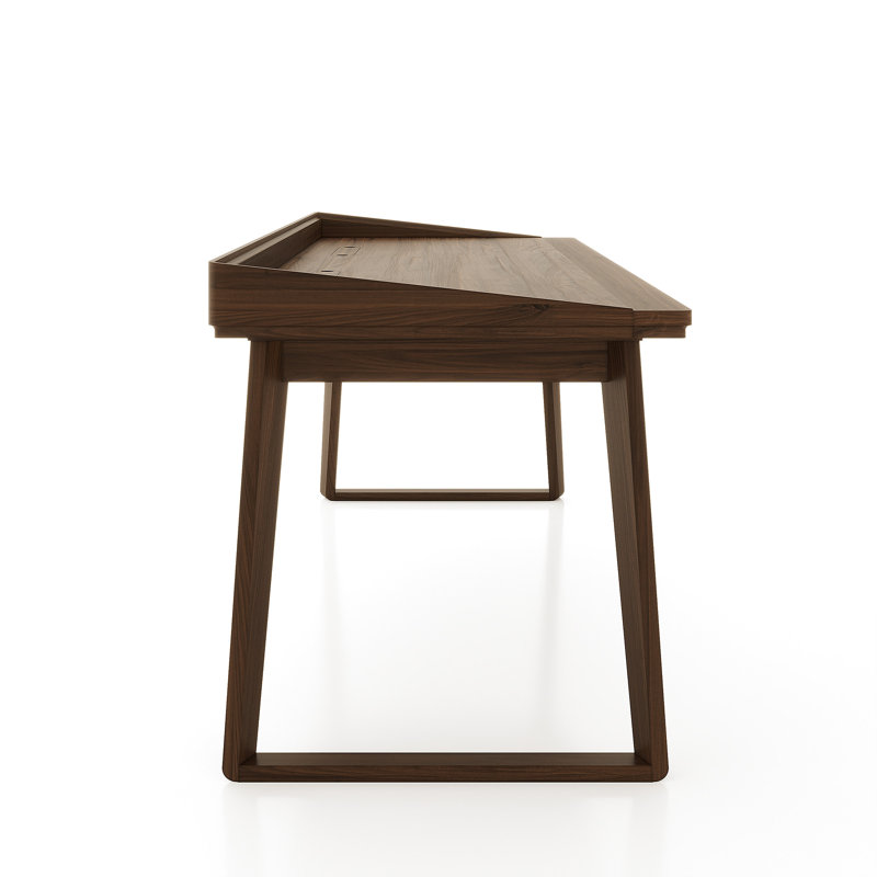Odin  Desk, 30" x 72", Natural Walnut, No Drawer