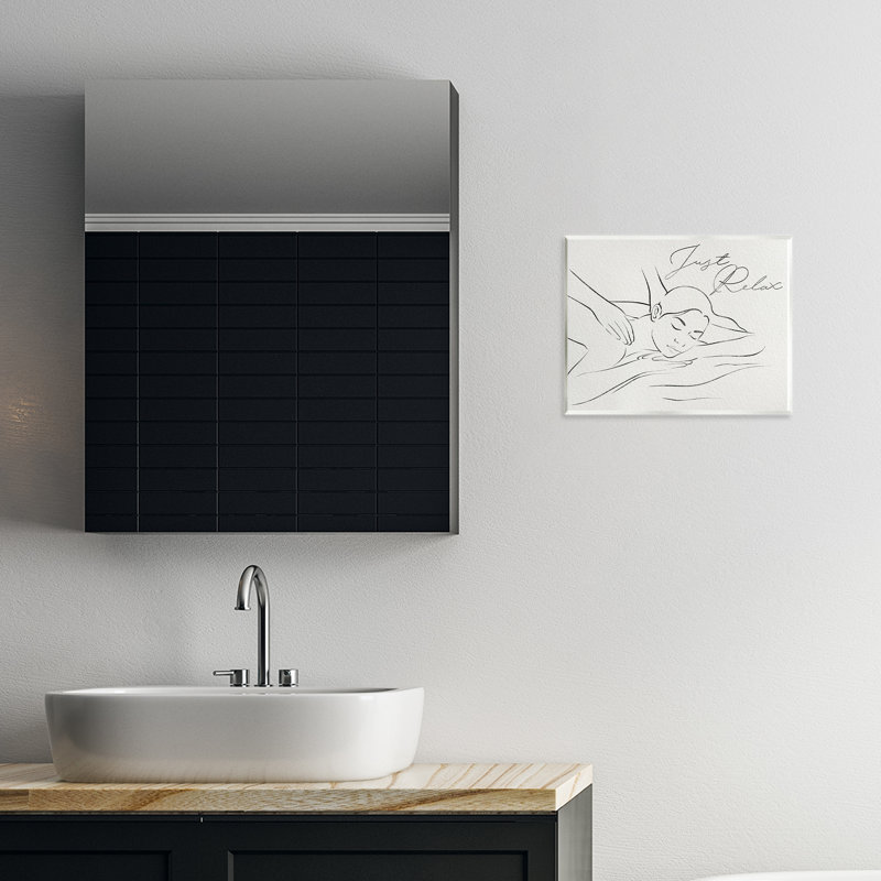 Plaque murale Just Relax Massage Contour, design par Marcus Prime