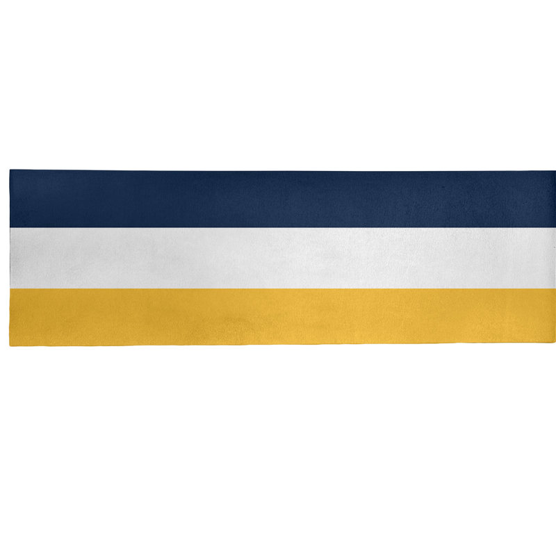Tapis dorée rayures or national hockey, Tapis de couloir 2 pi 6 po x 8 pi