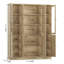 Bibliothèque de rangement 73,6 "avec lumières DEL-1828957560