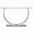 Garrett Chrome Glass Top Console Table