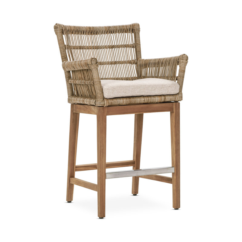 Valerie Outdoor Teak Bar Stool