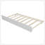 Lit plateforme simple avec lit gigogne, blanc
