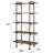 Eligha 6-Shelf Bookcase in Rustic Oak and Black-111786976