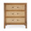 Mesa Cane and Solid Wood 3 Drawer Chest