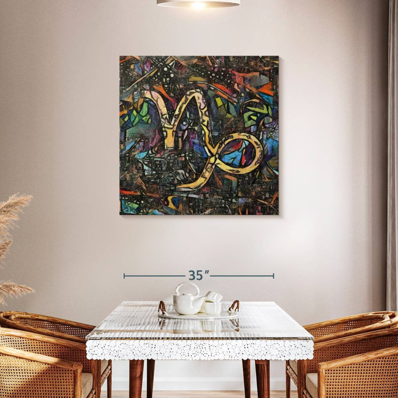 Adella Capricorn, 36" H x 36" W