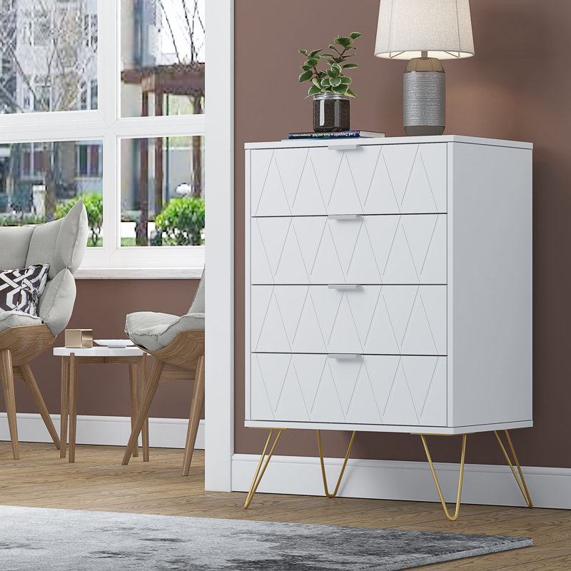 Zakkery 60cm W 4 - Drawer Chest of Drawers