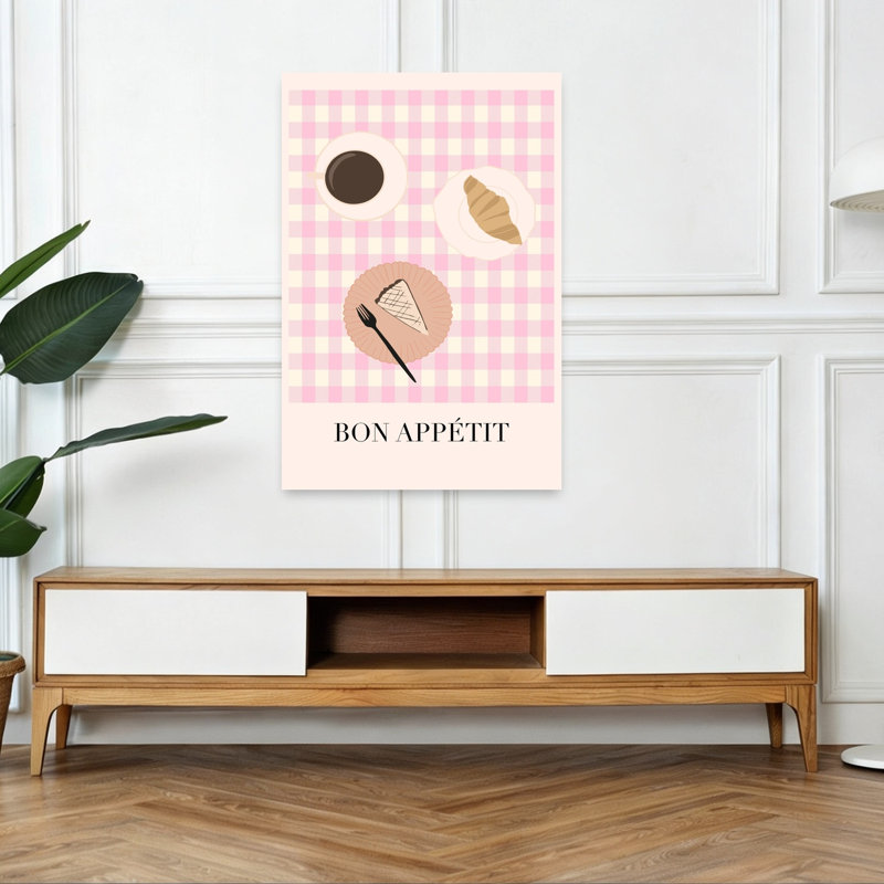 Affiche murale Bon appétit Petit-déjeuner, H 48 po x l 32 po