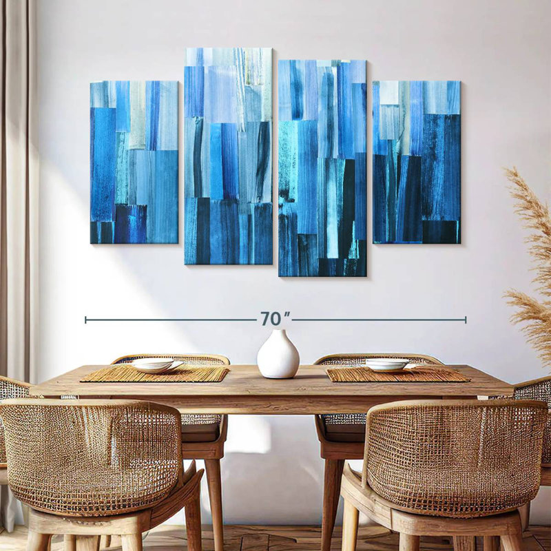 Avery Icy Blue Layers, 42" H x 68" W
