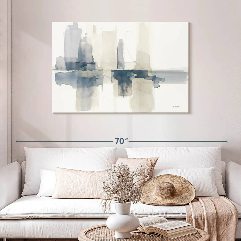 Avery Improvisation Navy, 30" H x 45" W