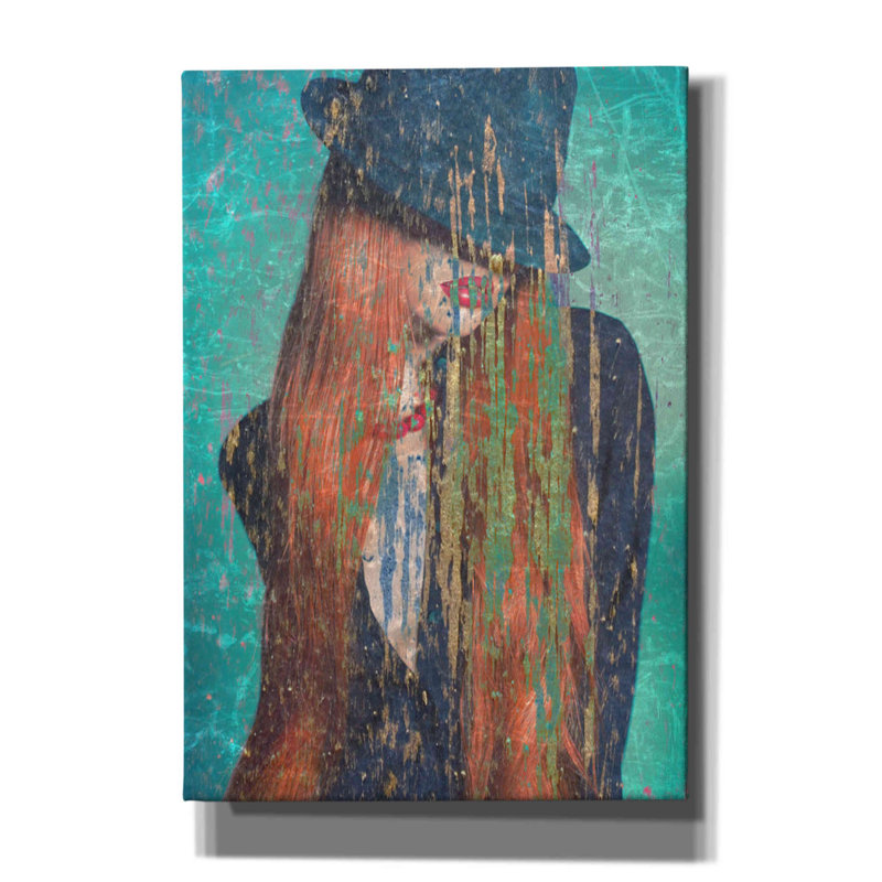 Trinx «Red Hair» par Graphinc, estampe numérique sur toile, H 26 po x l 18 po x P 0,75 po