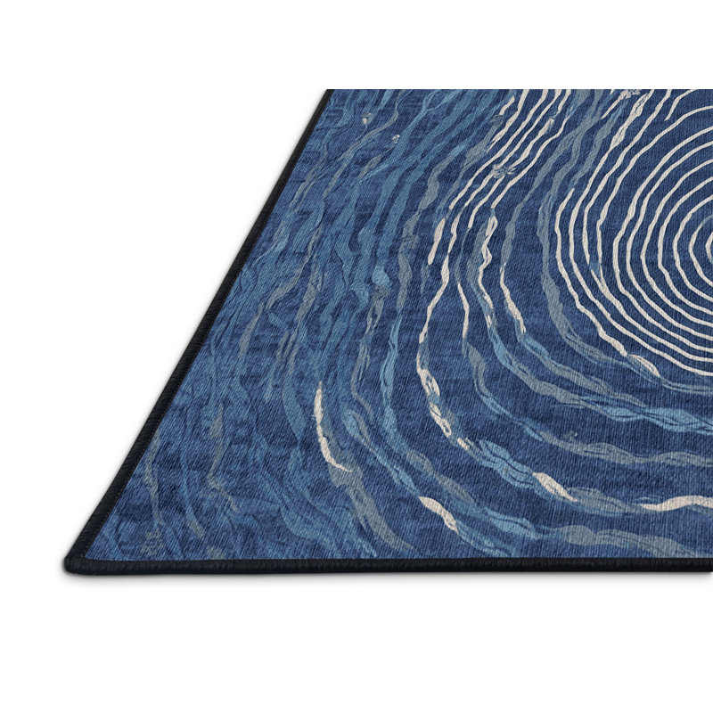 Tapis gris lavable à la machine, Carré 7 pi