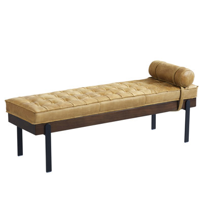 Banc en cuir véritable Clarkson