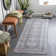 Agalia Machine Washable Oriental Charcoal/Gray Area Rug