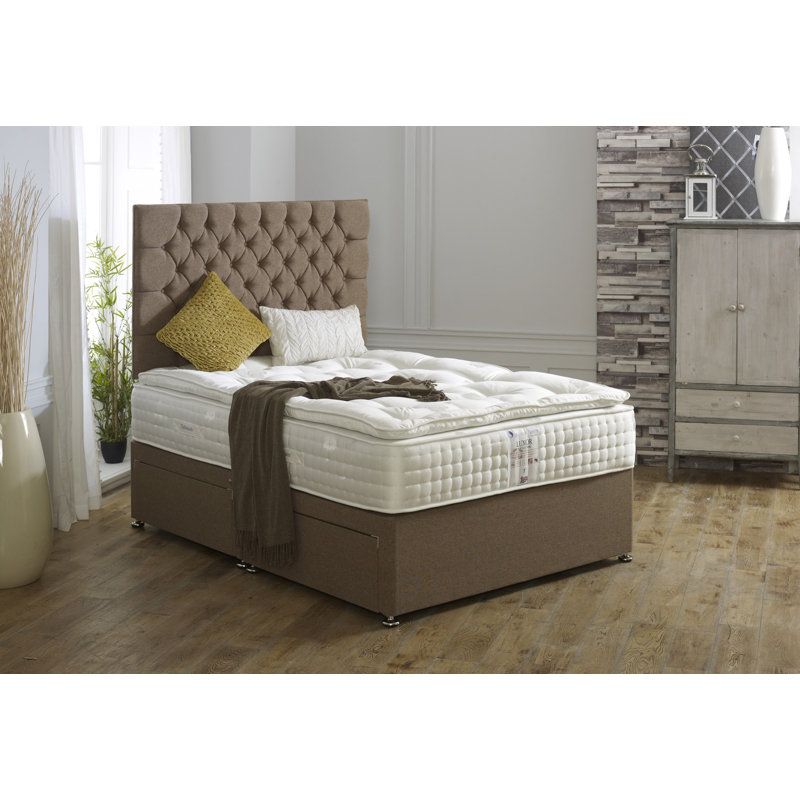 Tharpe Symple Stuff Pillow Top Pocket Sprung Mattress, 186 x 122 x 20 cm