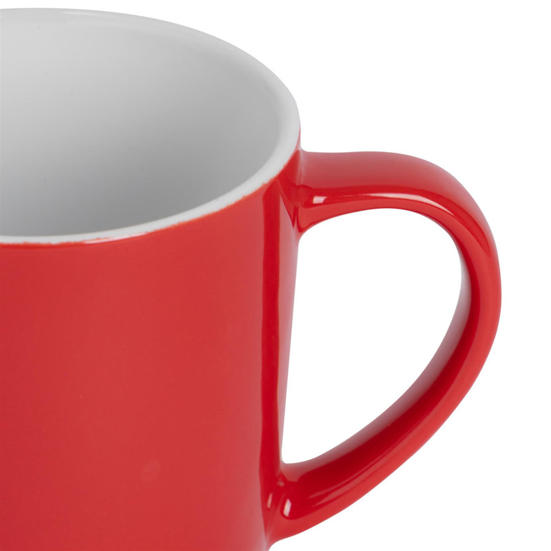 Argon Tableware - Coloured Coffee Mugs, Red