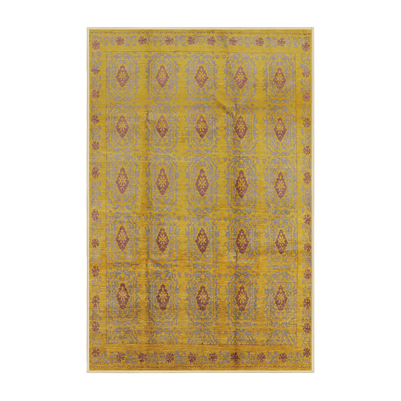 Tapis oriental oriental doré, Rectangle 5 pi x 7 pi