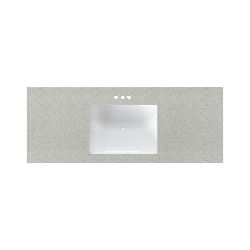 MagickWoods 49" Single Bathroom Vanity Top in Gray with Sink