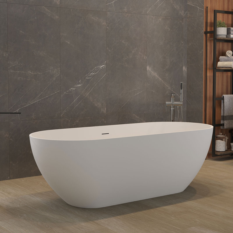 Baignoire de trempage autoportante 63 "x 30" avec drain
