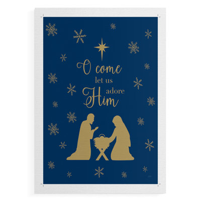 Come Let Us Adore Him -Canvas Print Only - NOT FRAMED