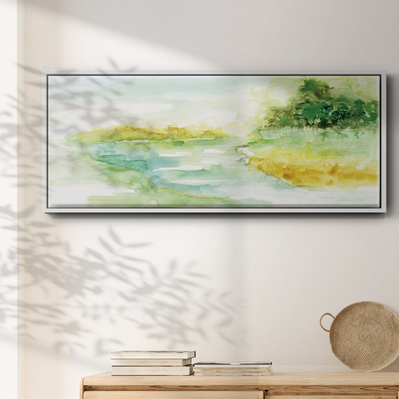 Dreamy Inlet- Framed Canvas, 24" H x 60" W