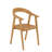 Lechair 7-Piece Rectangular Teak Outdoor Dining Set with Barrel Back Armchairs