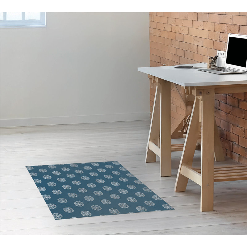 Tapis de bureau léger Maddy, L 36 po x P 60 po, Sarcelle