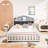 Headboard Storage Cabinet for Full-size Montessori Floor Bed , Grey,Freely collocation-1036729744