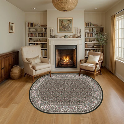 Tapis crème/gris Attell