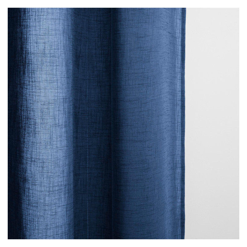 Sheer Curtain Single Panel, Blue, 200cm x 298cm