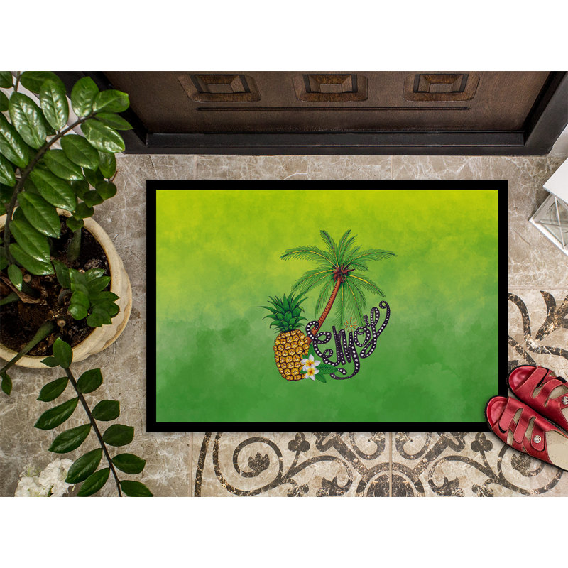 Tapis de porte extérieur anti-dérapant Sandoval, H 0,2 po x l 36 po x P 24 po