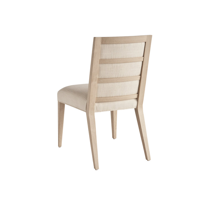 Sunset Key Nicholas Upholstered Back Side Chair, Ivory Polyester Blend