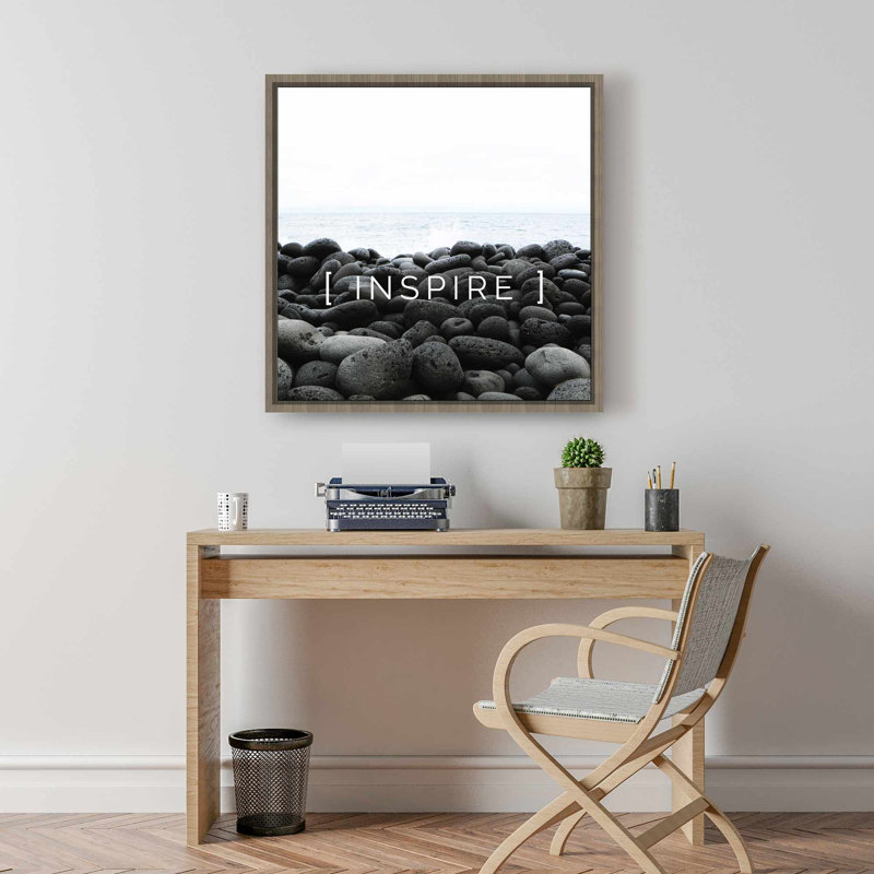 Inspire - Toile encadrée grise pour une décoration intérieure élégante