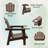 Devito All-Weather Resistant HDPE Plastic Oversize Adirondack Chair-1771610900
