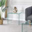 Table d'appoint en verre trempé transparent trempé