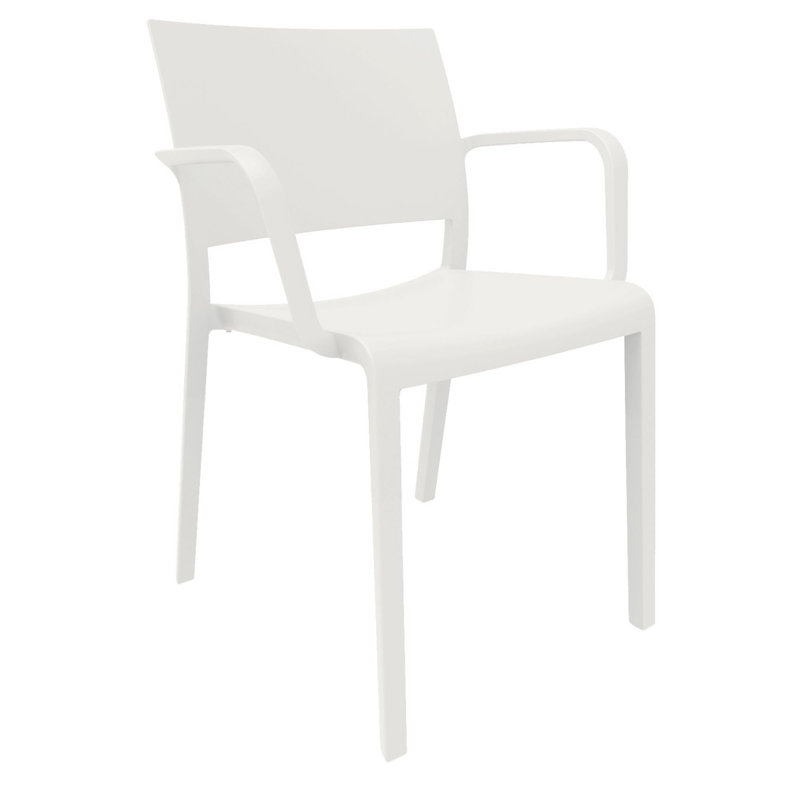 New Fiona Outdoor Dining Armchair, White