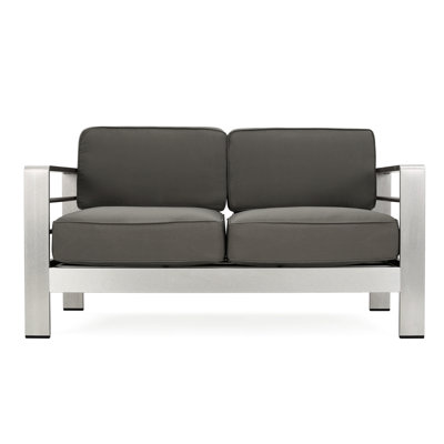 Patio With Aluminum Frame - Khaki 600 Lbs Weight Capacity 10.00In Seat H Cushion 23.91In Arm Height Load