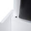 Lit plateforme de voiture de course simple équipé de DEL avec centre de table confortable et confortable en blanc, sécuritaire et élégant-631172175